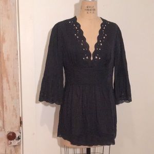 Catharine Malandrino Embroidered Tunic